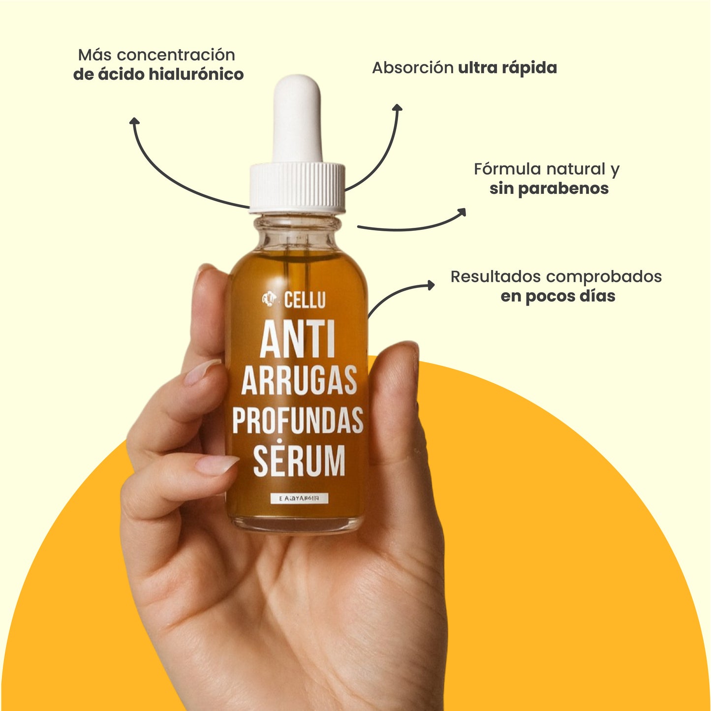Serum Antiarrugas con Ácido Hialurónico