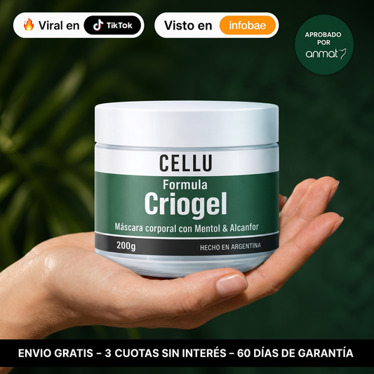 Crio Gel Efecto Frio Afirmante Para Edema y Celulitis