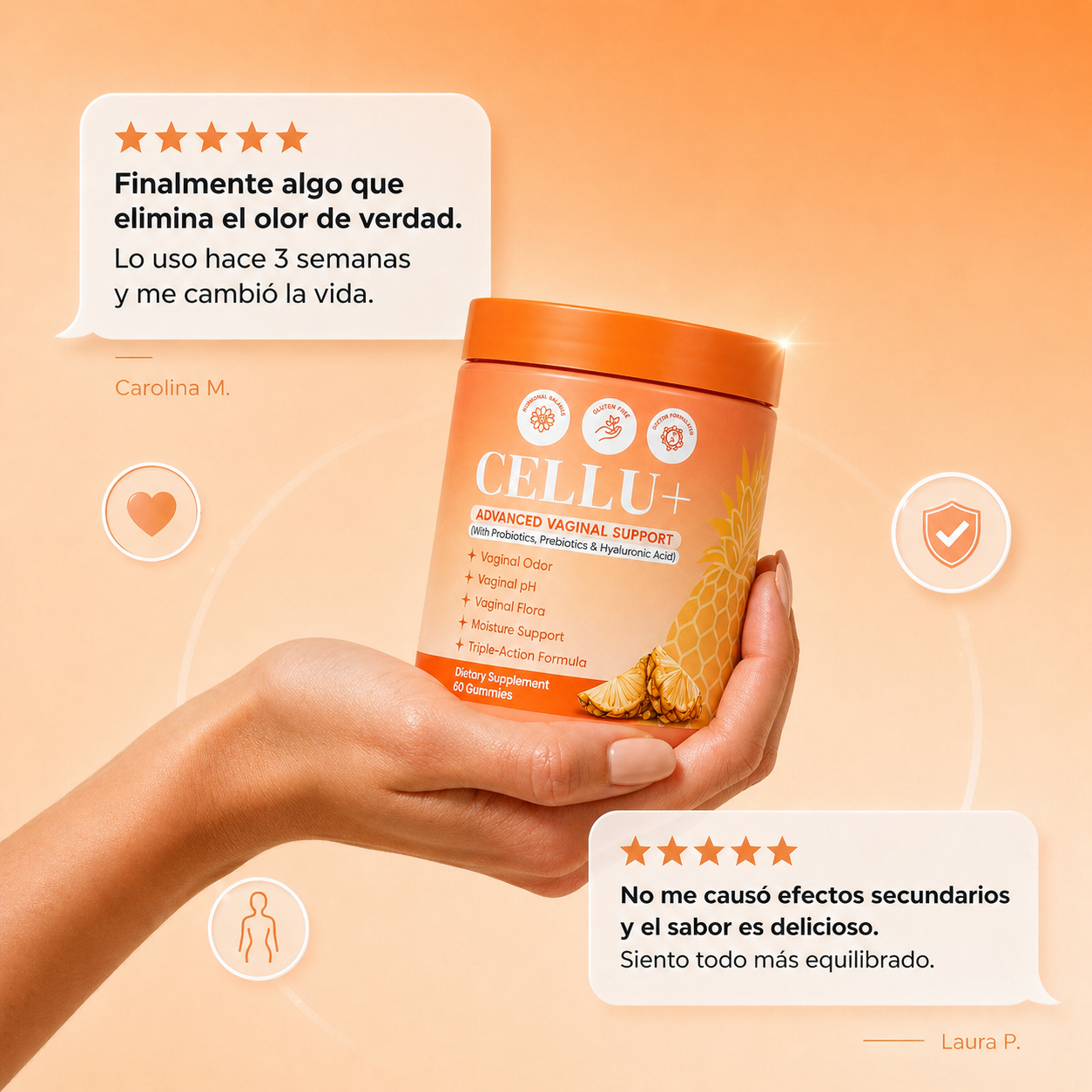 Cellu+ - Chau olor íntimo (Equilibra tu pH en 14 días)