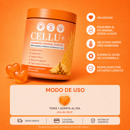 Cellu+ - Chau olor íntimo (Equilibra tu pH en 14 días)