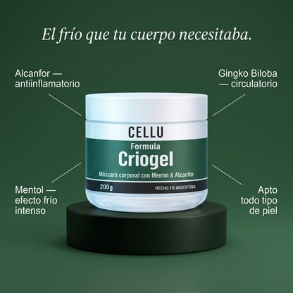 Crio Gel Efecto Frio Afirmante Para Edema y Celulitis