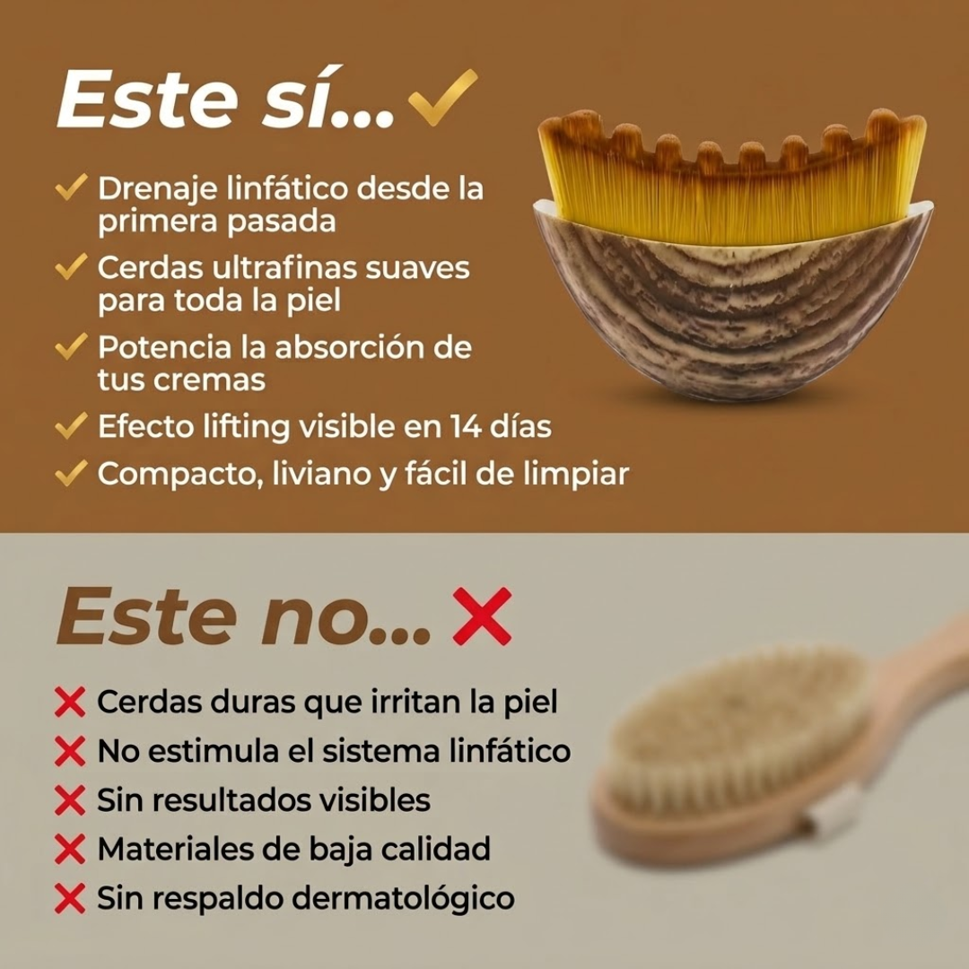 Cepillo Para Masajes de Drenaje Linfatico