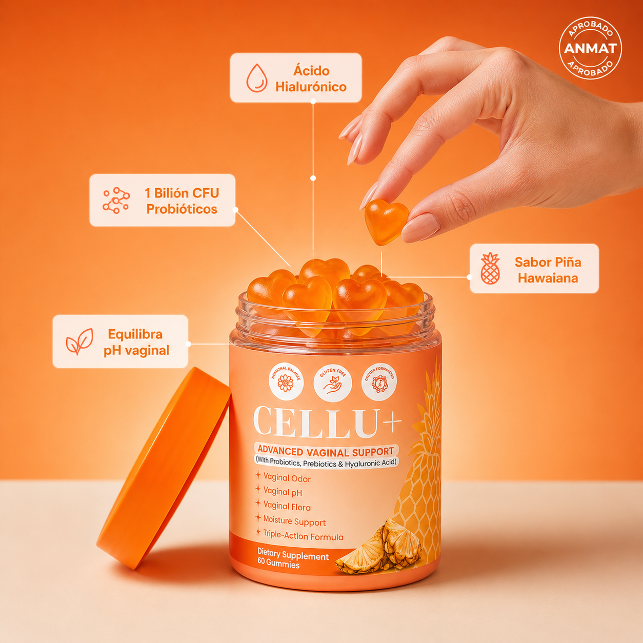 Cellu+ - Chau olor íntimo (Equilibra tu pH en 14 días)